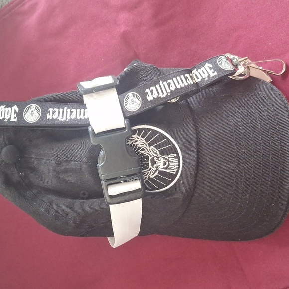 Jagermeister Stag Embroidered Deer Black Stretch Cap L-XL Hat for Drinking Fun - Picture 7 of 7